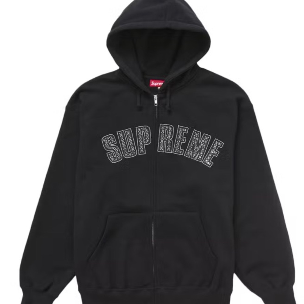 Supreme New York B.B Simon Black Studded Men's Hoodie Size XL NWT Silver New